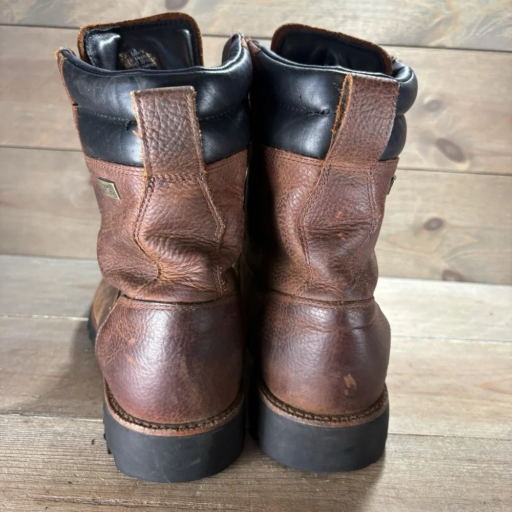 ll bean kangaroo upland mens size 11.5 shoes brown leather waterproof work boots